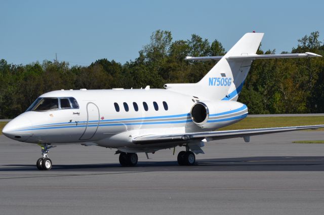 Hawker 800 (N750SG) - YORK AVIATION INC (Stewart Companies / Apple Automotive Group) at KJQF - 10/9/16