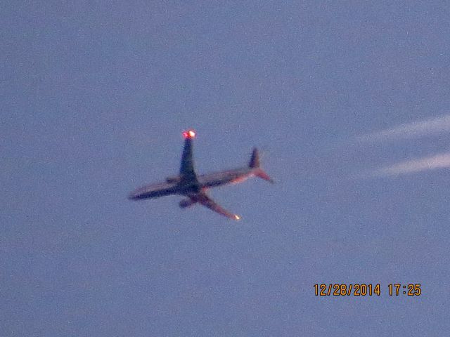 Boeing 737-800 (N863NN) - American Airlines flight 52 from LAX to DCA over Baxter Springs Kansas (78KS) at 37,000 feet.