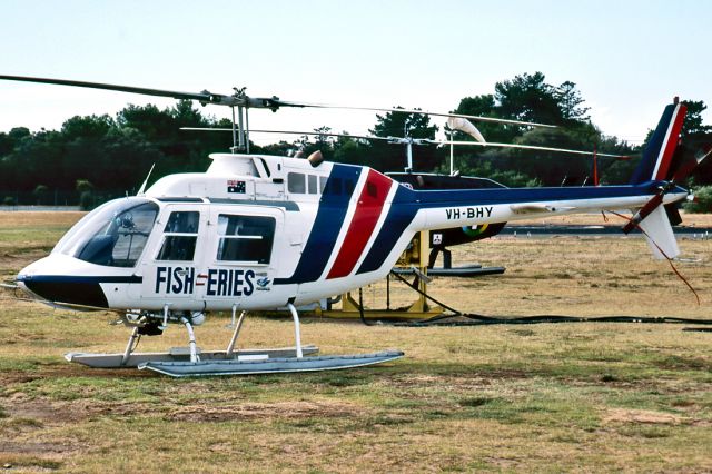 VH-BHY — - BELL 206B JETRANGER - REG : VH-BHY (CN 3810) - ADELAIDE INTERNATIONAL AIRPORT SA. AUSTRALIA - YPAD 16/2/1986