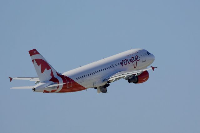 Airbus A319 (C-GBIJ) - "Rouge" livery, departing from KTPA for CYYZ. 11/29/2014 @ 2:43PM EST