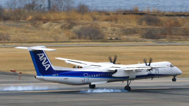 de Havilland Dash 8-400 (JA846A) - ANA Wings - AKX / Bombardier DHC-8-402Q Dash 8 [DH8D]br /Mar.13.2016 Hakodate Airport [HKD/RJCH] JAPAN