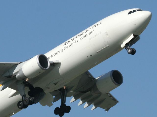 Airbus A300F4-600 (N173UP) - Gear Up! Rotated off Rwy 16 at the 3500 foot mark and this was taken at the 6500 foot marker of 12,900 foot runway.