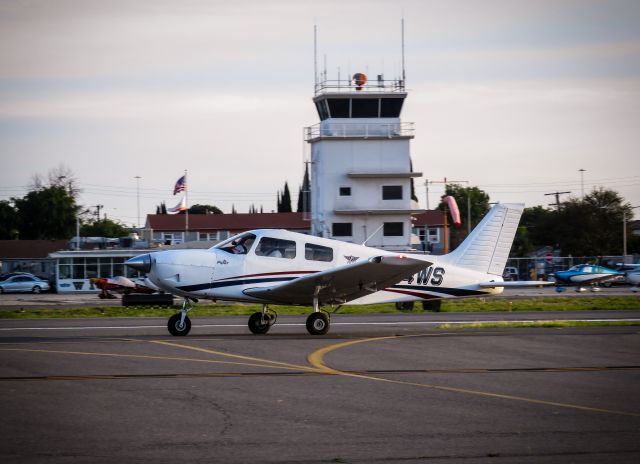 Piper Cherokee (N134WS) - 2023 Piper Pilot 100i taxiing back to RWY 24 for some pattern work. 