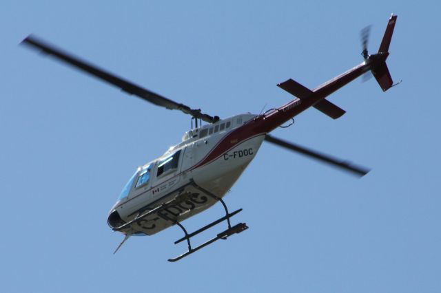 Bell JetRanger (C-FDOC) - 2010:08:17. 15:58 Canada Department of Transport Bell 206B JetRanger overhead