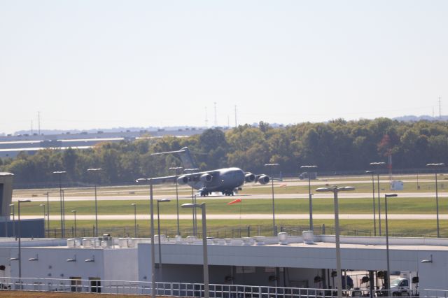 Boeing Globemaster III (N50102) - Massive beast of a C-17 Globemaster III making a surprise landing at Indianapolis