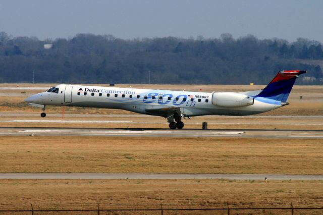 Embraer ERJ-135 (N568RP) - The 800th Embraer 145 touches down at Nashville