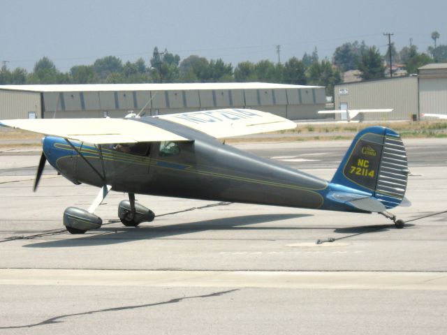Cessna 140 (N72114) - PARKED AT FULLERTON