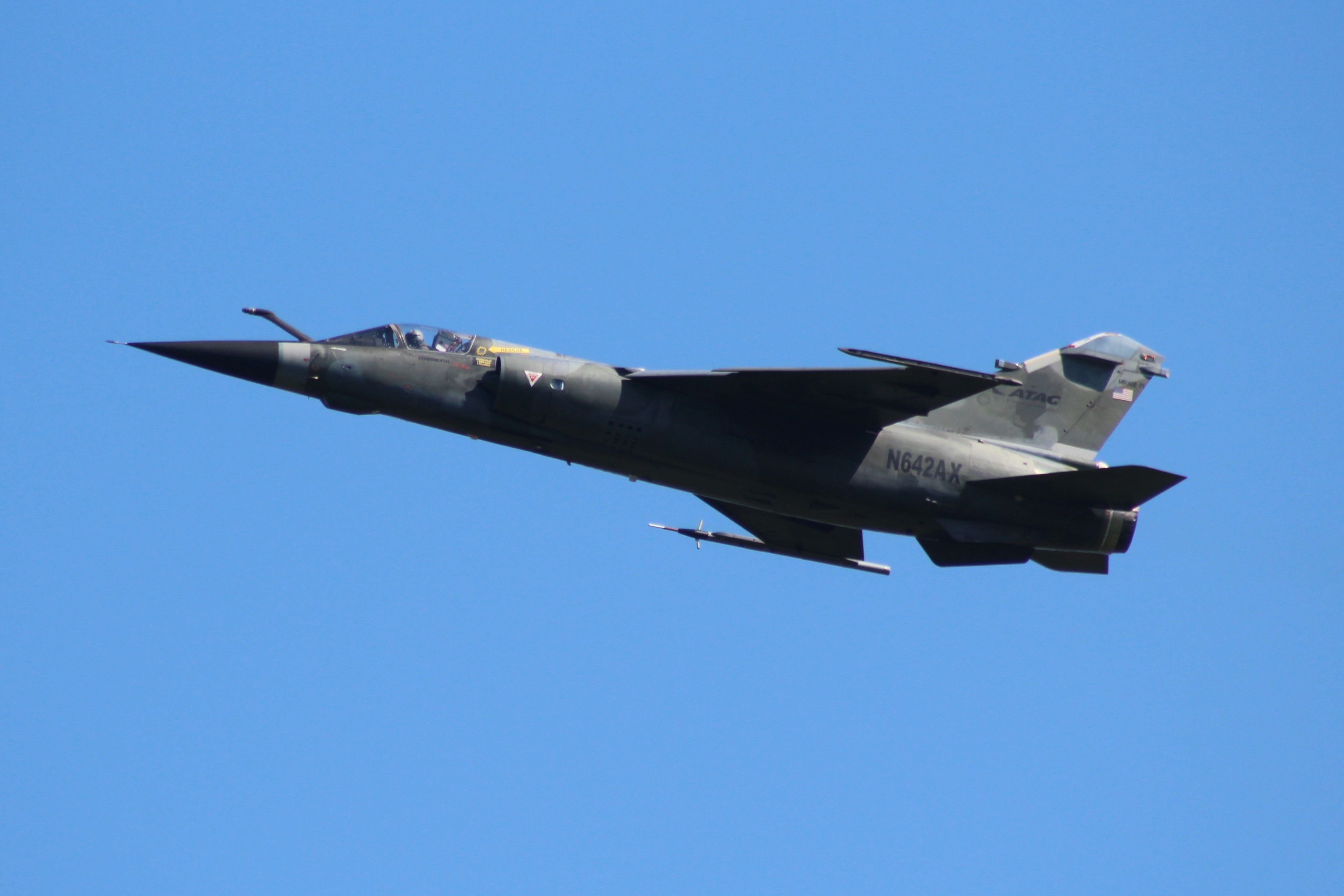 Mitsubishi F-1 (N642AX) - Not your typical aircraft in the Midwest.  A half dozen French Dassault Mirage F-1's participated in Northern Lightning 2 as the Aggressor Aircraft. br /Airborne Tactical Advantage Co LLC from Newport News, VA provided the Mirages