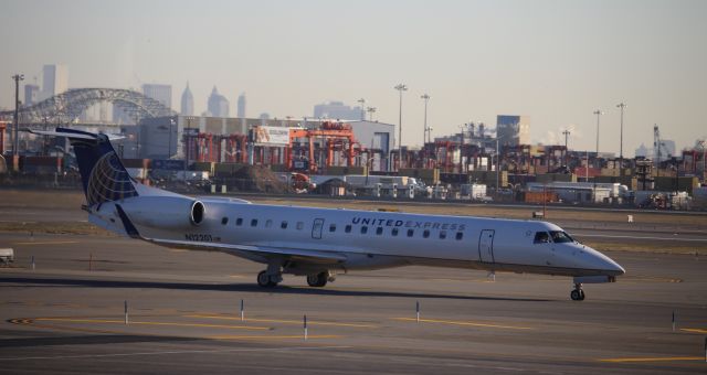 Embraer ERJ-135 (N12201) - Taken from lounge at EWR, Terminal B