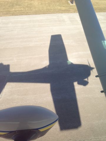 — — - Heading out for a quick jog. (Note: I was not flying, right seat pilot was.) 