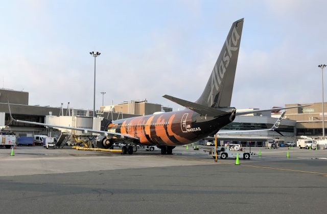 Boeing 737-900 (N492AS) - UNCF Special 