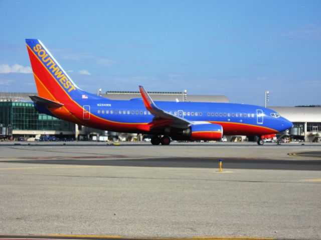 Boeing 737-800 (N294WN) - Awaiting takeoff on RWY 19R