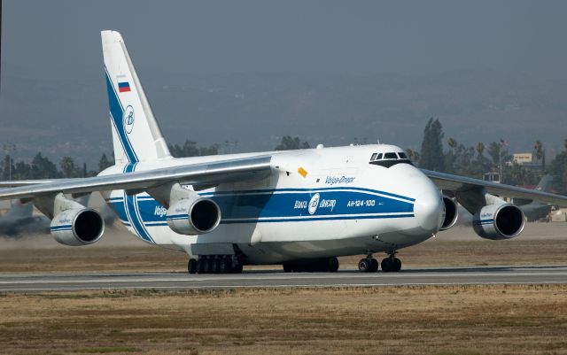 Antonov An-124 Ruslan (RA-82045) - AN-124 cargo pick-up at March Field, Riverside, CA.