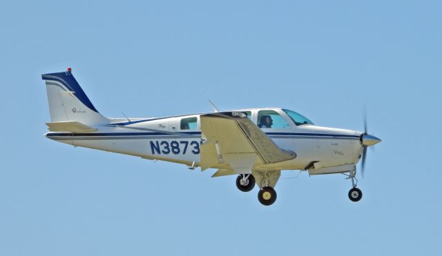 Beechcraft Bonanza (36) (N3873L) - Downwind for 27 at Carson City