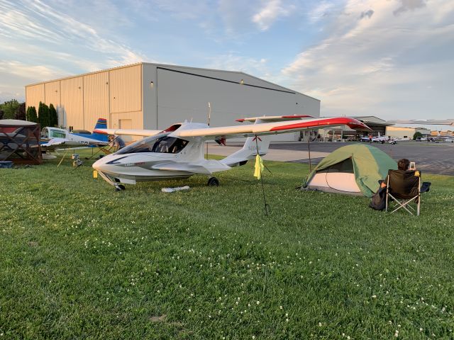 ICON A5 (N204BA) - Icon A5 camping at Oshkosh 2019.