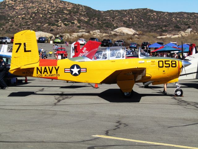 Beechcraft Mentor (N5734B) - On display at Ramona