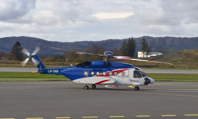 Sikorsky Helibus (LN-ONB) - Bristow Norway AS Sikorsky S-92A LN-ONB in Bergen 