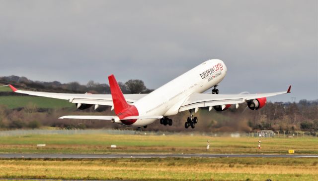 Airbus A340-600 (9H-EAL) - maleth-aero a340-642 9h-eal dep shannon for jfk 23/12/20.