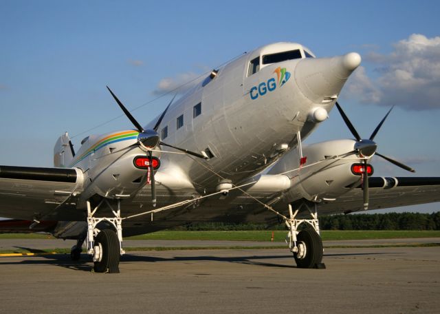 Douglas DC-3 (turbine) (C-GGSU) - Ottawa Shell Aerocentre FBO September 2014