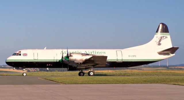 Lockheed L-188 Electra (G-LOFE) - Cargo flight