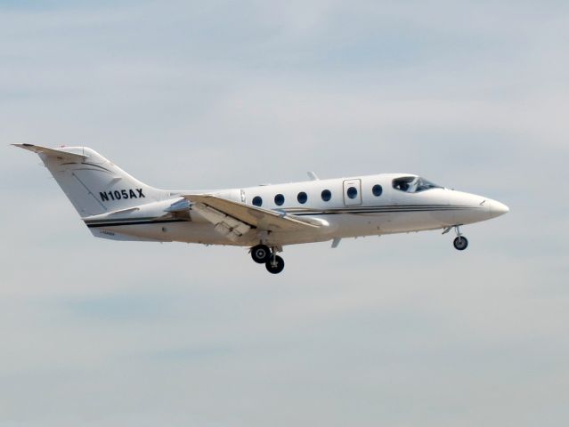 Beechcraft Beechjet (N105AX) - Landing runway 34.