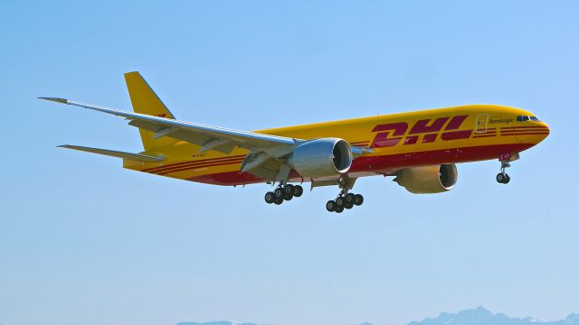 Boeing 777-200 (D-AALT) - BOE279 on final to Rwy 16R to complete a B2 flight on 7.12.21. (B777-F / ln 1700 / cn 66863).