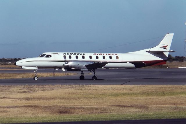Fairchild Dornier SA-227DC Metro (VH-WGX) - KENDELL - FAIRCHILD SA-226TC METRO II - REG : VH-WGX (CN TC-312) - WEST BEACH ADELAIDE SA. AUSTRALIA - YPAD (26/4/1993)35MM SLIDE CONVERSION USING A LIGHTBOX AND A NIKON L810 DIGITAL CAMERA IN THE MACRO MODE