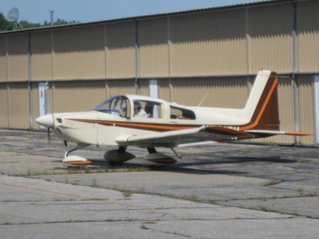 Grumman AA-5 Tiger (N701TH) - Getting ready to be put back into the hangar.