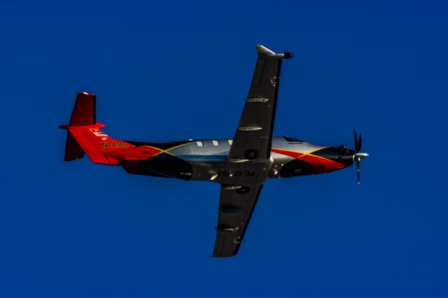 Pilatus PC-12 (N148C) - A Pilatus PC12 taking off from PHX on 1/25/23. Taken with a Canon R7 and Tamron 70-200 G2 lens.