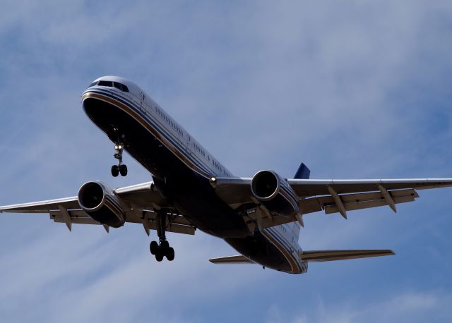 Boeing 757-200 (EC-ISY) - NATO Charter from Belgium to take NATO troops home after two weeks of training in the desert.