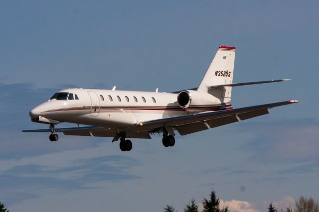 Cessna Citation Sovereign (N362QS) - Cessna C680 landing at Paine Field.