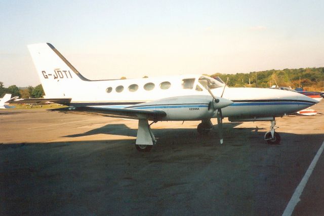 Cessna 421 (G-JDTI) - Seen here in Sep-96.br /br /Reregistered N375KC 23-Jun-00.