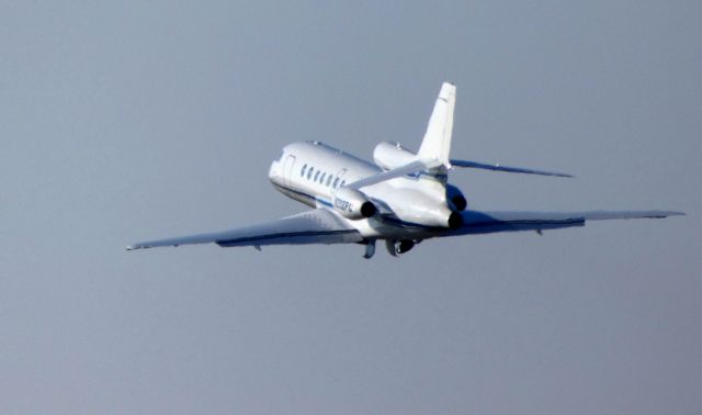 Dassault Falcon 50 (N292PC) - Shortly after departure is this 1982 Dassault Brequet Falcon 50 in the Winter of 2018.