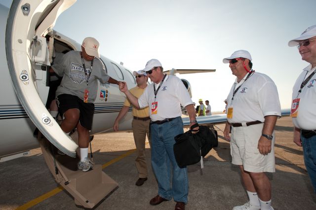 CSOA — - Cessna Special Olympics Airlift 2010 - http://flightaware.com/airlift/ - Airlift and Athletes arriving in Lincoln, Nebrasks on July 17, 2010.  Photos Courtesy Cessna Aircraft Company