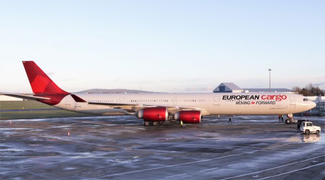 Airbus A340-600 (9H-PPE) - maleth-aero a340-642 9h-ppe at shannon 3/12/20.