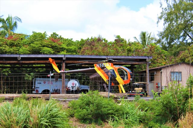 MD Helicopters MD 500 (N58243) - A Hughes 369D at Turtle Bay resort in Hawaii.