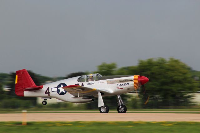 North American P-51 Mustang (SAI61429) - On the take-off roll for the Friday Warbird Show.  