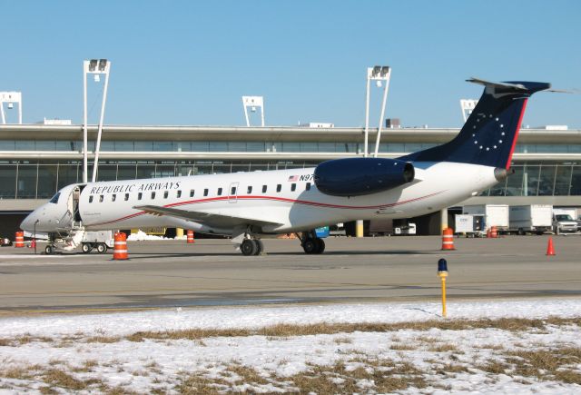 N974RP — - Wearing Republic Airways titles, with new paint