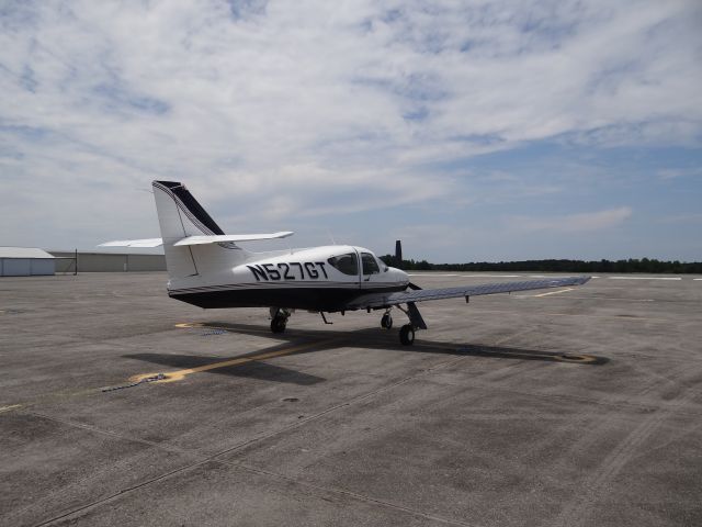 Rockwell Commander 114 (N527GT) - On the tarmac at Walterboro SC - Lowcountry Regional Airport