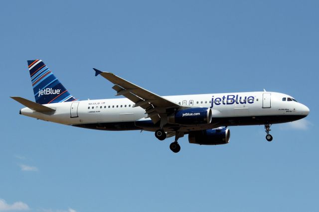 Airbus A320 (N639JB) - "A Little Blue Will Do" * August 16, 2011