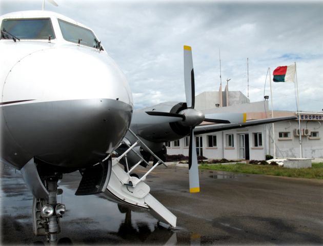 Grumman Gulfstream 1 (ZS-NHW) - At Madagascar.