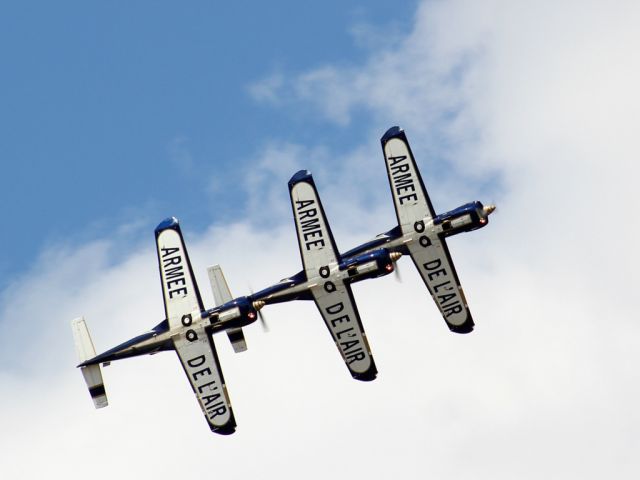 — — - French air force team cartouche dorées Le Luc France 29.06.14