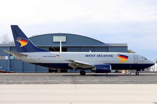 BOEING 737-300 (N578TR) - The new number is unveiled. This was one of two West Atlantic Air Boeing 737 freighters that arrived KTOL on 21 Mar 2022 as G-JMCP but it went straight to the hangar. Today (15 Apr 2022) was my first good look at it with its’ new registration. This B737 was delivered to Continental Airlines in 1987 and operated under two other air carriers before being acquired by InterJet West in March. 