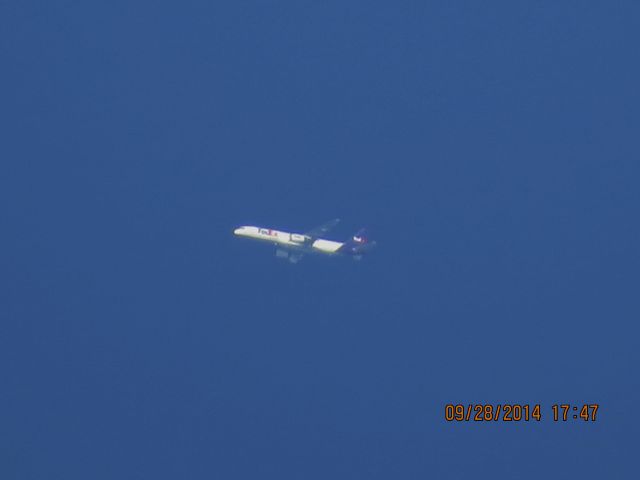 Boeing 757-200 (N921FD) - FedEx flight 378 from MEM to BIL over Southeastern Kansas at 34,000 feet/