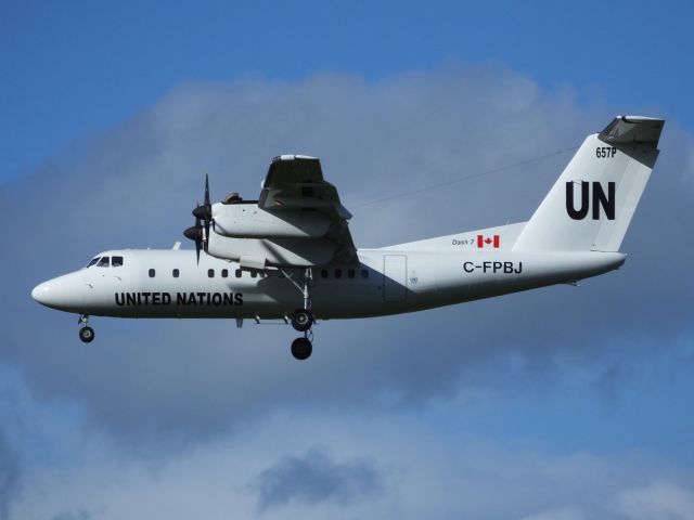 De Havilland Canada Dash 7 (C-FPBJ) - Calling for fuel at Aldergrove enroute Stansted to keflavik.