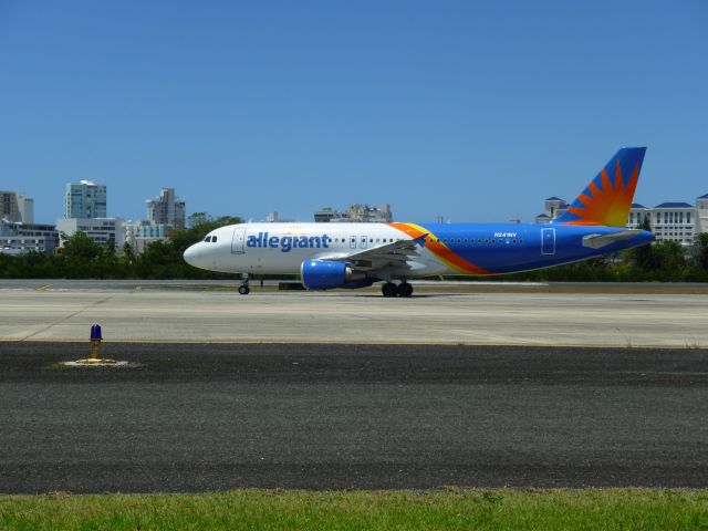 Airbus A320 (N241NV) - Allegiant Air 1355 from San Juan,Puerto Rico (SJU) to Hebron,KT (CVG) taxiing to SJU RWY 8