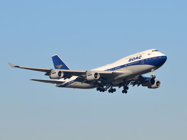 Boeing 747-400 (G-BYGC) - Painted as retro BOAC