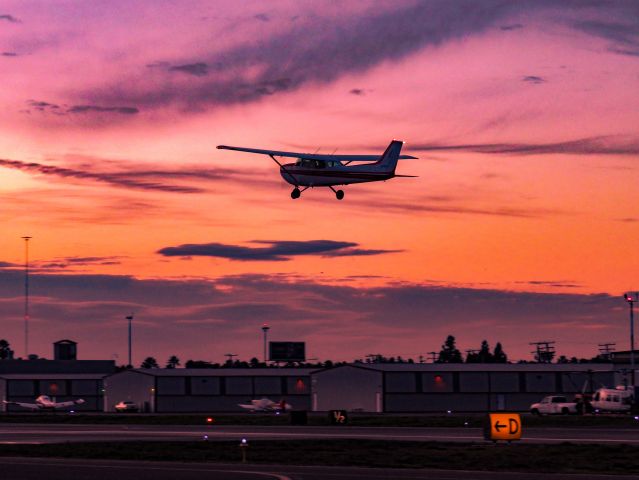 Cessna Skyhawk (N63482) - Cessna 172P Skyhawk taking off into the sunset