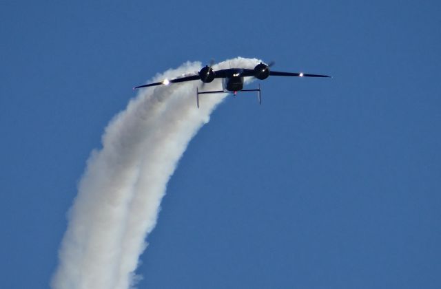 Beechcraft 18 (N9109R) - Matt Younkins Beech 18 doing aerobatics at AirVenture 2015!