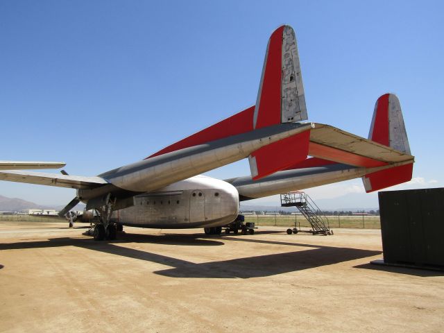 FAIRCHILD (1) Flying Boxcar (C22122) - A Fairchild C-119G "Flying Boxcar" on display at March Field Air Museum. 